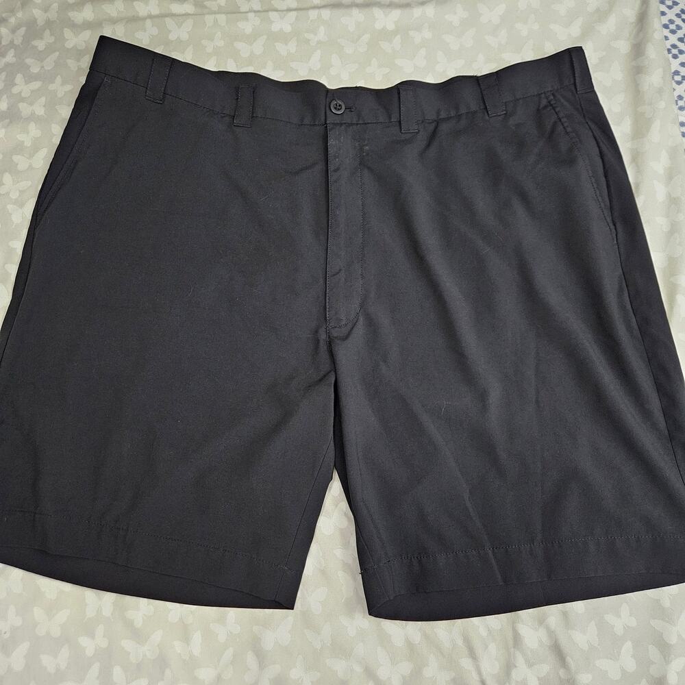 Roundtree & Yorke Performance Golf Shorts Mens 46 Black Stretch Preppy Normcore